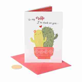 Papyrus Valentine's Day Card - Love Cacti