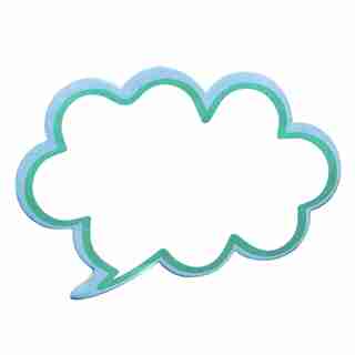 BLOC-NOTES PHYLACTÈRE À BORDURE BLEU PÂLE