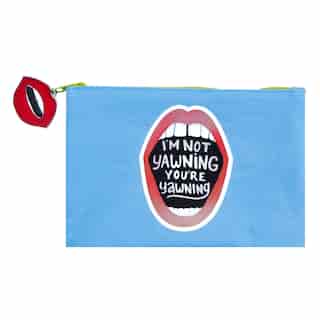 CANVAS PENCIL POUCH - I'M NOT YAWNING