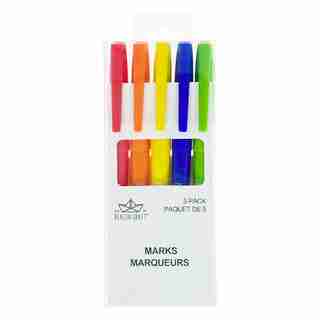 5 PACK FINE TIP MARKERS