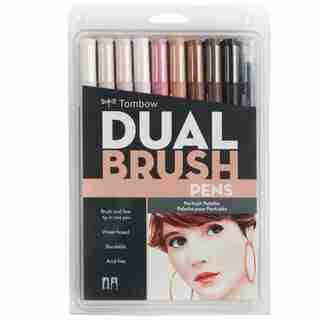 TOMBOW DUAL BRUSH PEN SET PORTRAIT 10PK