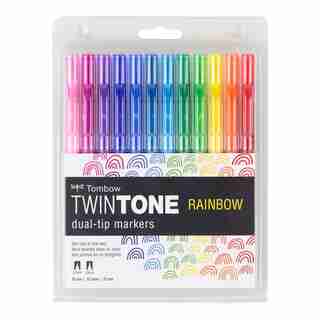 TOMBOW TWINTONE MARKER RAINBOW 12PK
