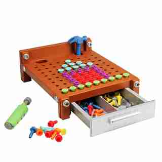Educational Insights Design & Drill My First Workbench Brown