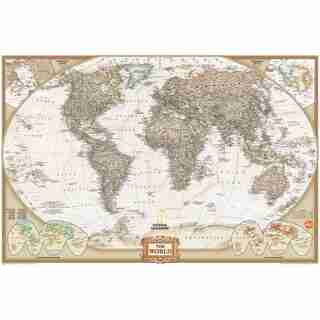 National Geographic World Map Decal