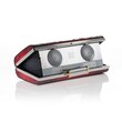 Stelle Audio Clutch - Red Snakeskin