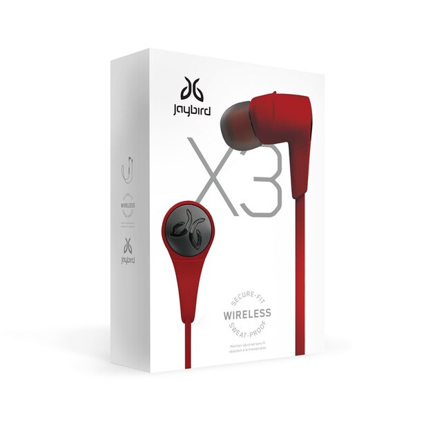 Jaybird X3 Sport Wireless Headphones - Red