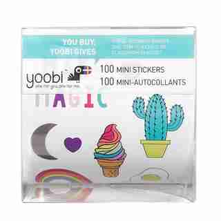 Yoobi Sticker Roll with Box - Heck Yes! Mini Llama 100 Plus-Pack