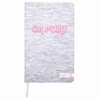 Yoobi™ Journal with Printed Paper Cover On Point Grey 80 Sheets 5.2'' x 8.5''