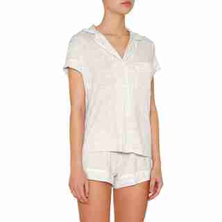 EBERJEY ABSTRACT ANIMAL SHORT PJ SET, M