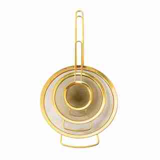 GOLD SIEVES SET OF 3