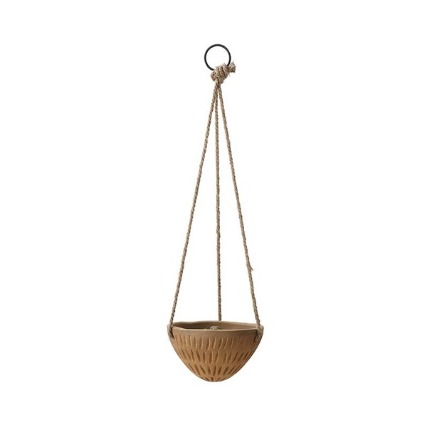BLOOMINGVILLE TERRACOTTA FLOWER POT WITH JUTE HANGER