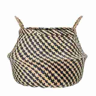 SEAGRASS BASKET – HOUNDSTOOTH