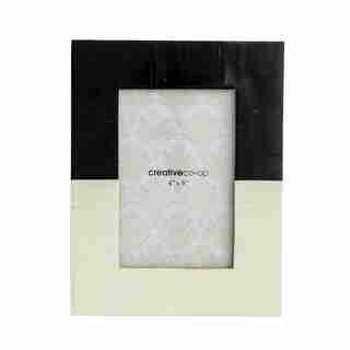 RESIN PHOTO FRAME BLACK AND WHITE 4" X 6"