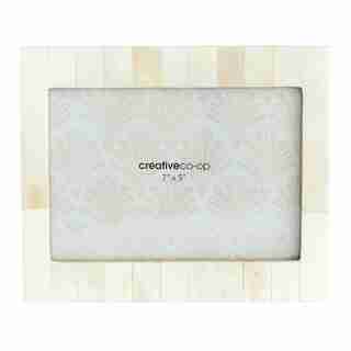 RESIN PHOTO FRAME WHITE 5" X 7"