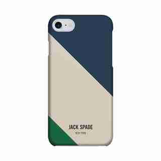 JACK SPADE One Piece Snap Case for iPhone 7/6/6s - Rep Stripe Cream/Blue/Green