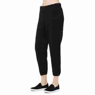 UGG VALENTENE FLUFFY KNIT JOGGERS - BLACK, SMALL