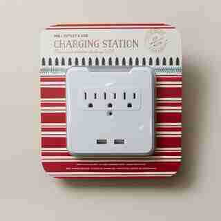 DUAL USB 3AC WALL OUTLETS W/ CRADLE