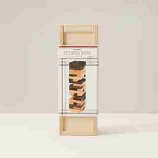 WOODEN JUMBLING TOWER TRAVEL GAME