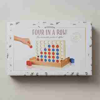 FOUR IN A ROW WOODEN GAME
