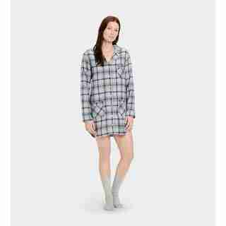 Ugg Laura Sleep Dress And Sock Set Fresh Air Plaid Medium