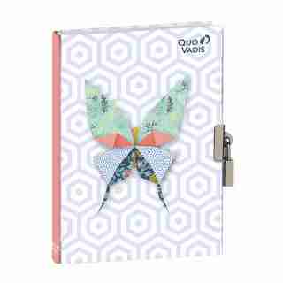 LOCKED DIARY BUTTERFLIES MULTICOLOR