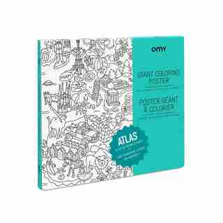 OMY Giant Colouring Poster Atlas