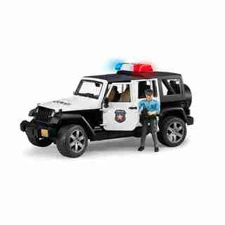 Bruder Jeep Wrangler Unlimited Rubicon Police Car with Policeman