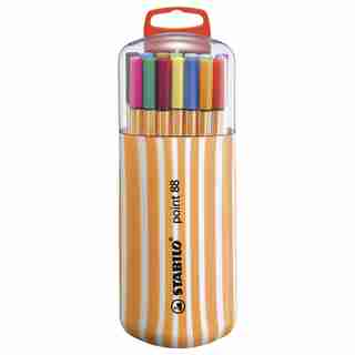 STABILO SET OF 20 POINT 88 ZEBRUI FELT TIP PENS