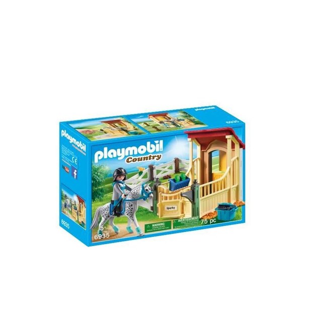 Playmobil Horse Stable with Appaloosa