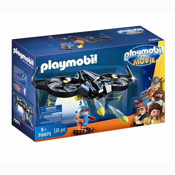 PLAYMOBIL THE MOVIE Robotitron with Drone