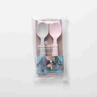 Teething Spoon Set Mixed Colors Grey+Cotton Candy