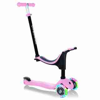 Globber Go Up 4 in 1 Lights Scooter - Pastel Pink