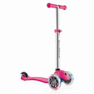 Globber Primo avec lumieres Scooter en Rose Neon