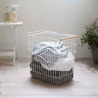 Yamazaki TOSCA STEEL WIRE LAUNDRY BASKET LARGE