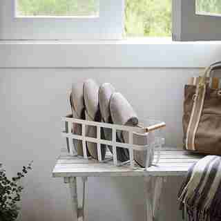Yamazaki Tosca Slim Storage Basket White