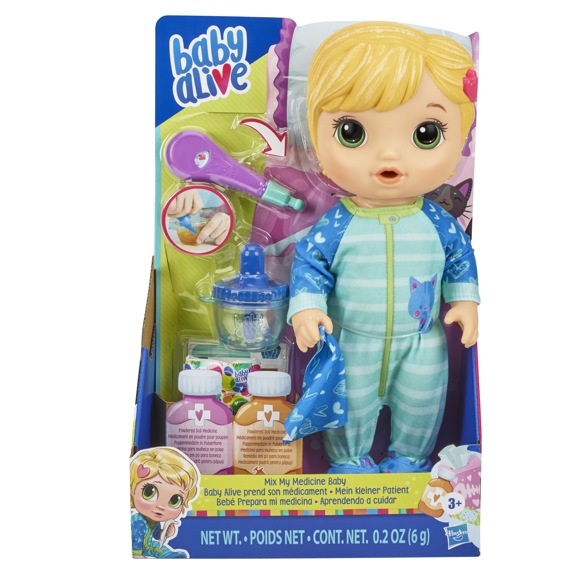 Drinks Baby Alive Tinycorns Doll Wets Brown Hair Toy For Kids Ages 3 Years And Up Accessories Panda Unicorn Toys Games Dolls Onsource Co