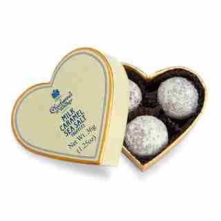 Milk Sea Salt Caramel Chocolate Truffles Mini Heart