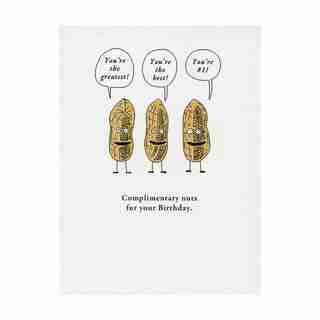 Paper E. Clips Birthday Card Complimentary Nuts