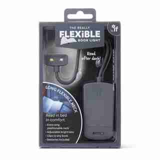 THE REALLY FLEXIBLE BOOK LIGHT - GREY