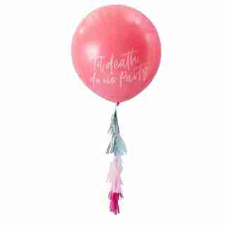 Ginger Ray Balloon Kit Pink Til Death Do Us Party 36”