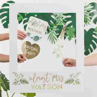 BOTANICAL SHOWER CUSTOMIZABLE PHOTO BOOTH POLAROID FRAME
