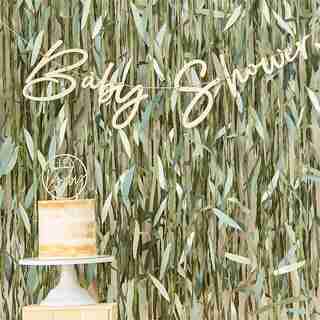 BOTANIC BABY WOODEN BABY SHOWER BUNTING
