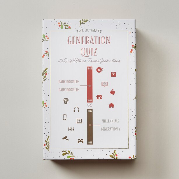 BOOMERS VS MILLENIALS THE ULTIMATE GENERATION QUIZ GAME by Indigo