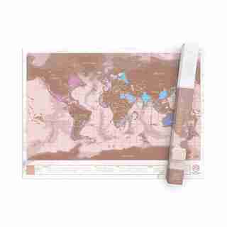 Scratch Map Rose Gold Edition
