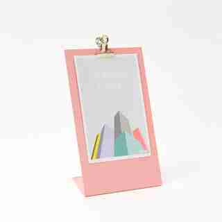 Metal Clipboard Frame Medium Pink