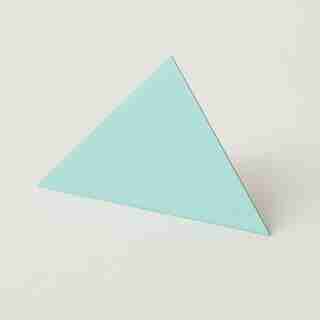 Geometric Photo Clip Triangle Light Blue