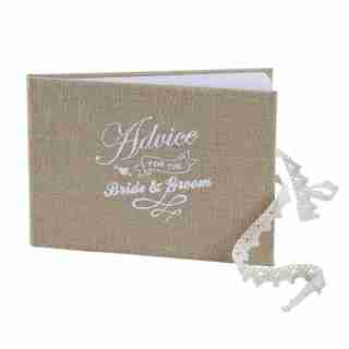 Ginger Ray Vintage Affair Hessian Advice Book