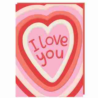 Paper E. Clips Valentine Card I Love You