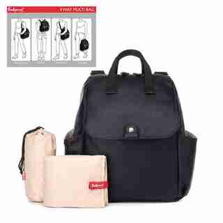 Storksak® Robyn Convertible Sac à langer Sac à dos Faux Cuir noir