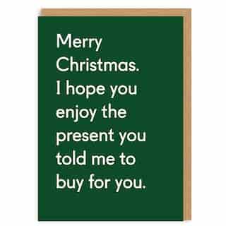 Holiday Card Enjoy the Presents